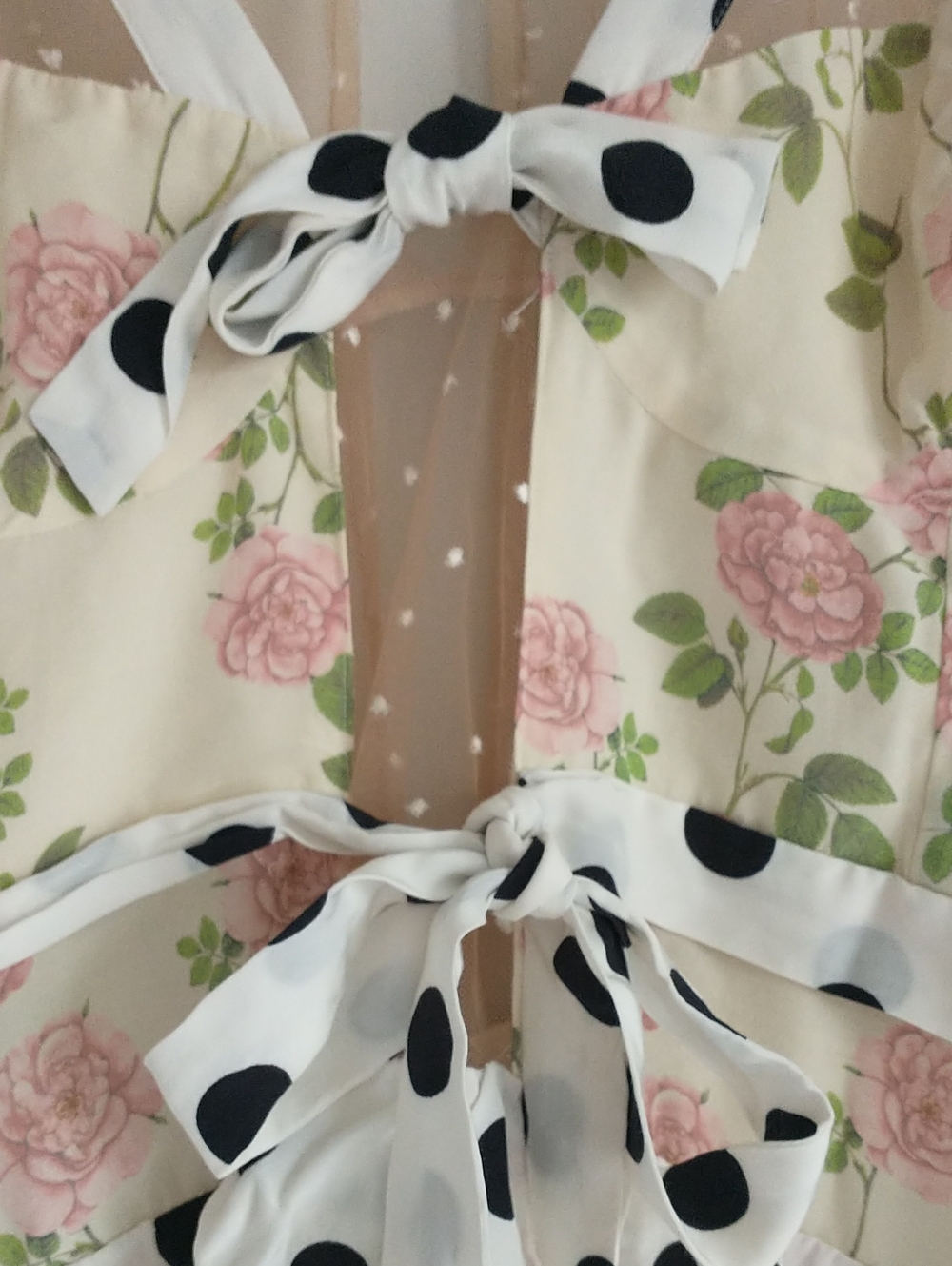 For Love and Lemons Butterscotch Tiered Mini Dress Small Shabby Chic - Picture 4 of 7